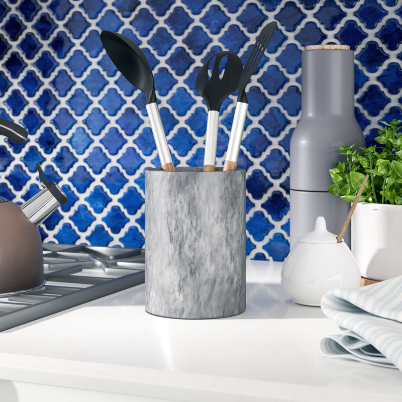 Mint Pantry Belani Marble Utensil Holder & Reviews Wayfair